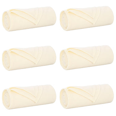 Vidaxl kleden 6 pcs crème 270 x 240 cm fleece