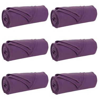 Vidaxl kleden 6 pcs paars 240 x 220 cm fleece
