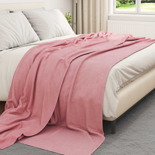 Vidaxl kleden 24 pcs roze 240 x 220 cm fleece