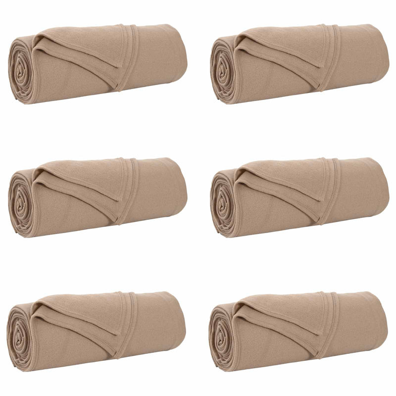 ギャラリービューアに画像をロードする, Vidaxl kleden 6 pcs kameel 210 x 140 cm fleece
