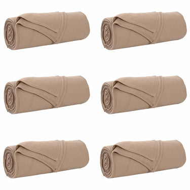 Vidaxl kleden 6 pcs kameel 350 x 270 cm fleece