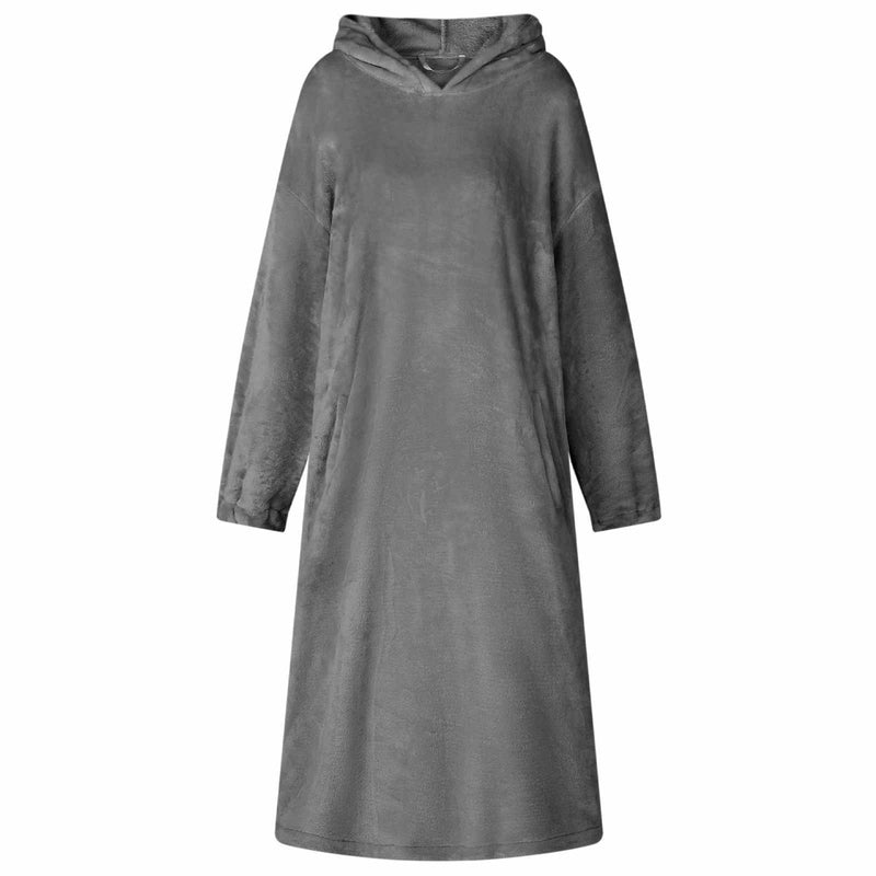 ギャラリービューアに画像をロードする, Vidaxl deken hoodie donkergrijs s flanel
