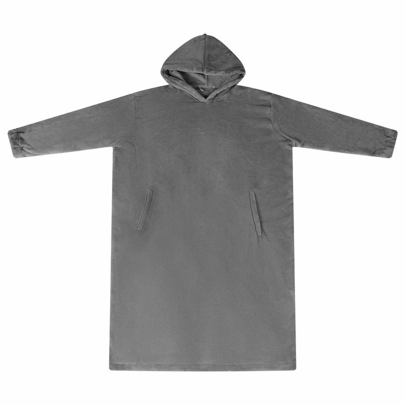 ギャラリービューアに画像をロードする, Vidaxl deken hoodie donkergrijs l flanel
