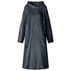 Vidaxl deken hoodie marineblauw l flanel