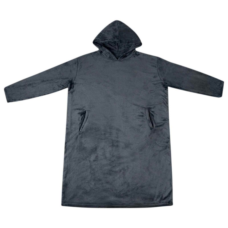 Chargez l'image dans la visionneuse de la galerie, Vidaxl deken hoodie marineblauw l flanel

