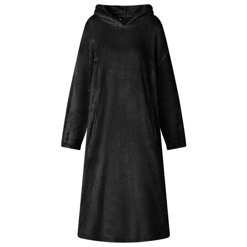 ギャラリービューアに画像をロードする, Vidaxl deken hoodie zwart m flanel

