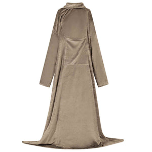 Vidaxl deken hoodie kameel f flanel