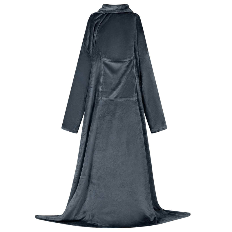 Afbeelding laden in galerijviewer, Vidaxl deken hoodie marineblauw f flanel
