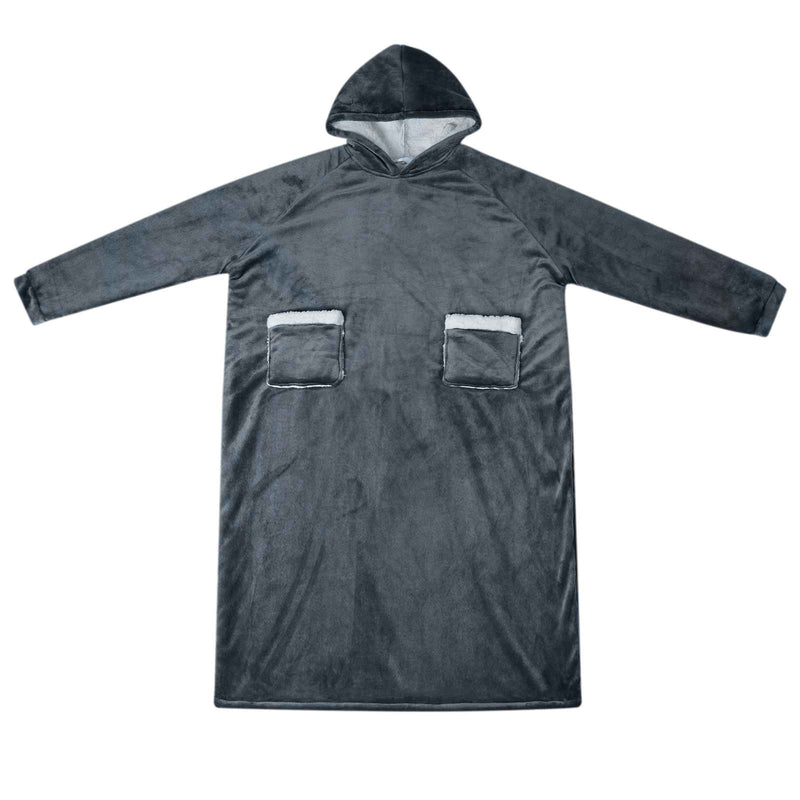 ギャラリービューアに画像をロードする, Vidaxl deken hoodie marineblauw m fleece en flanel
