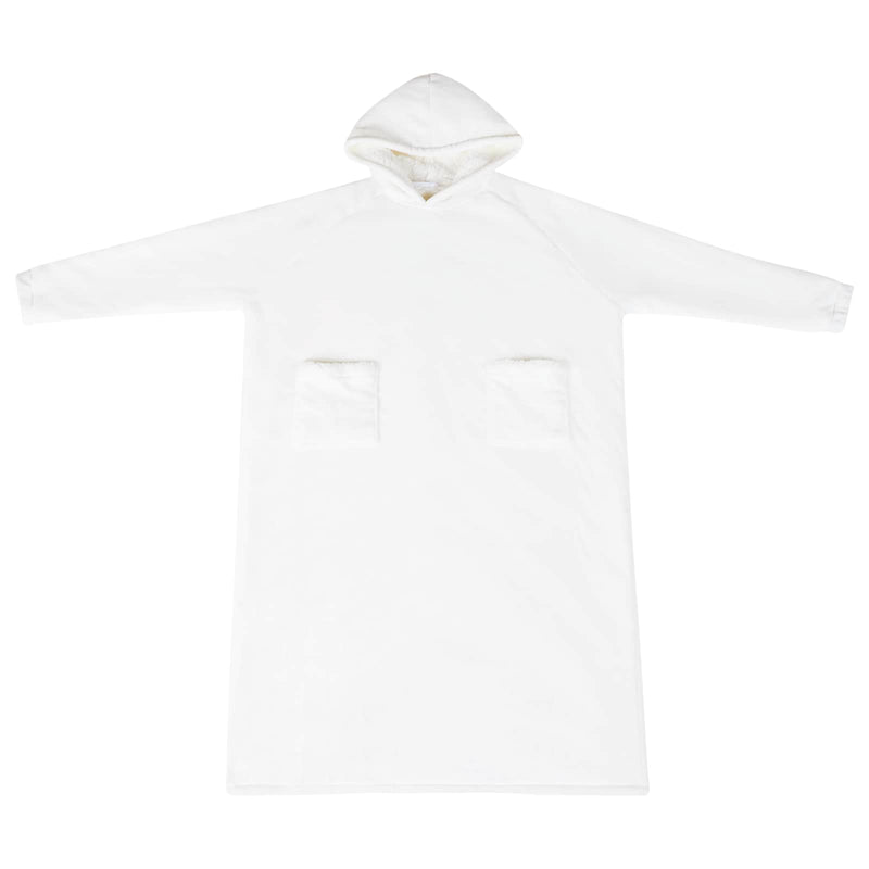 ギャラリービューアに画像をロードする, Vidaxl deken hoodie wit l fleece en flanel
