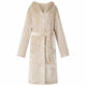 Vidaxl badjas hoodie beige l flanel