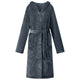 Vidaxl badjas hoodie marineblauw xl flanel