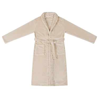 Vidaxl badjas zonder kap beige m flanel