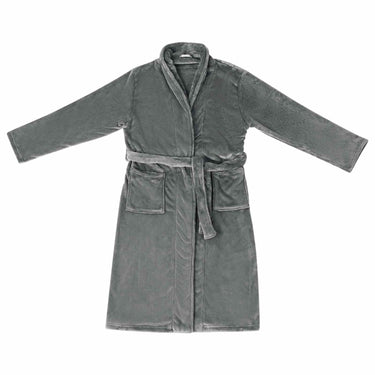 Vidaxl badjas zonder kap donkergrijs xxl flanel