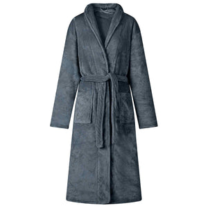 Vidaxl badjas zonder kap marineblauw xl flanel