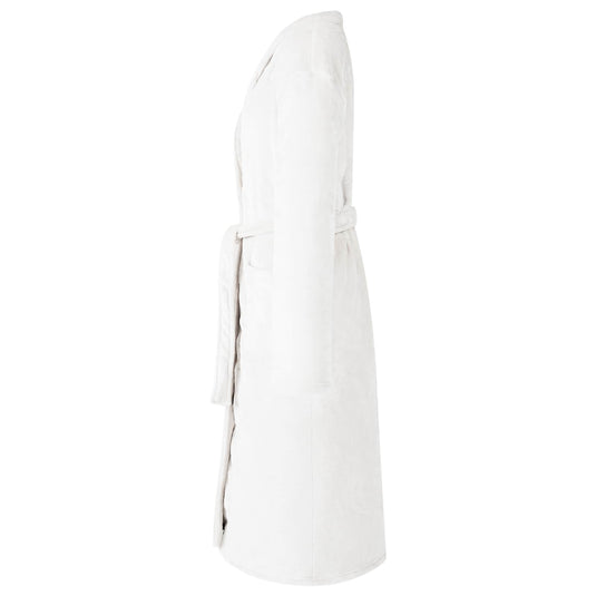 Vidaxl badjas zonder kap wit xxxl flanel