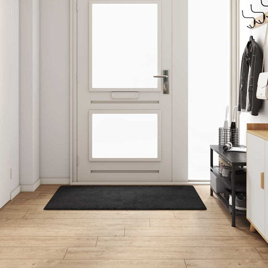 Vidaxl tapijt loper zwart 80 x 150 cm 100% polypropylene tuft