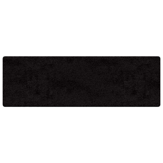 Vidaxl tapijt loper zwart 100 x 250 cm 100% polypropylene tuft