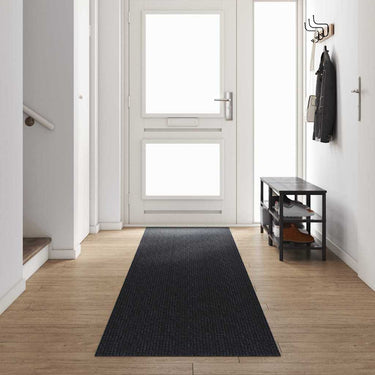 Vidaxl tapijt loper antraciet 80 x 500 cm stof
