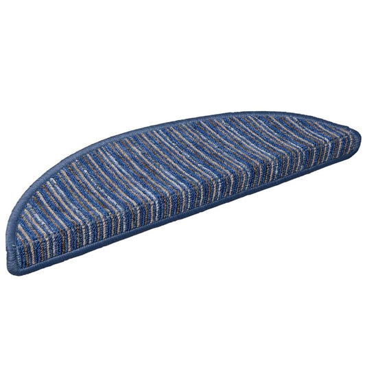 Vidaxl zelfklevende trapmatten 15 pcs blauw 56 x 17 x 3 cm