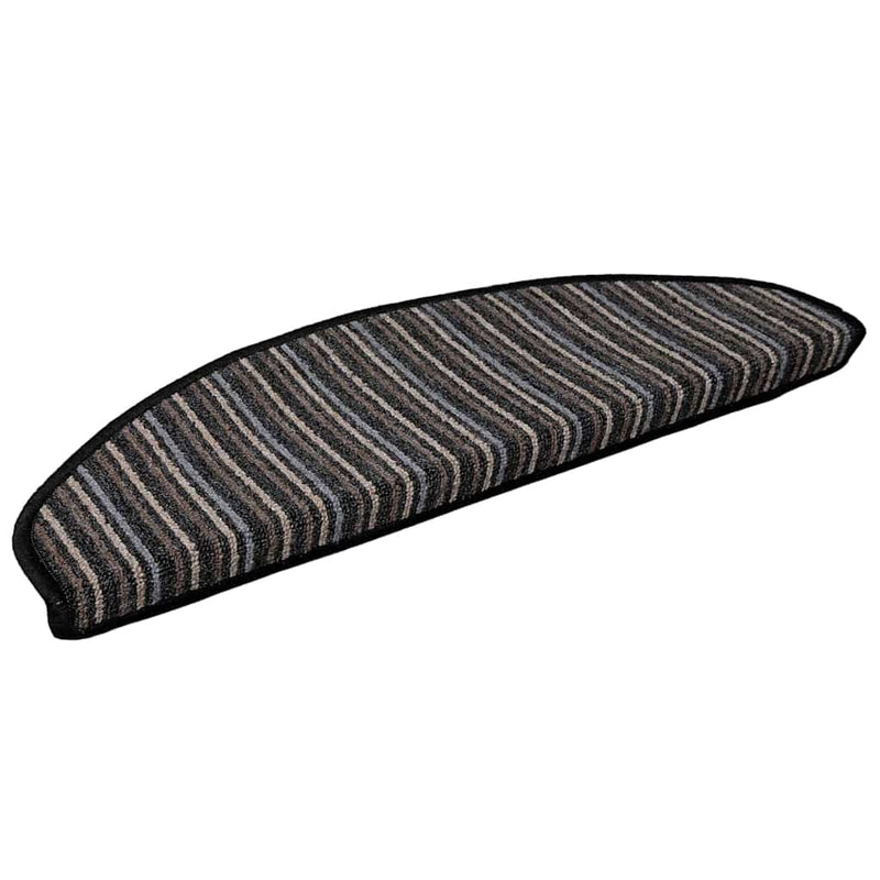 Afbeelding laden in galerijviewer, Vidaxl zelfklevende trapmatten 15 pcs antraciet 65 x 21 x 4 cm
