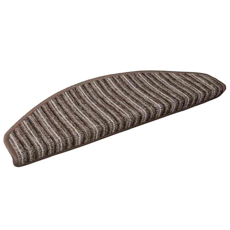 Afbeelding laden in galerijviewer, Vidaxl zelfklevende trapmatten 15 pcs bruin 65 x 21 x 4 cm
