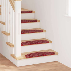 Vidaxl zelfklevende trapmatten 15 pcs rood 65 x 21 x 4 cm
