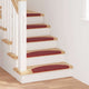 Vidaxl zelfklevende trapmatten 15 pcs rood 65 x 21 x 4 cm