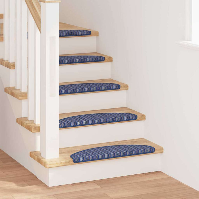 Afbeelding laden in galerijviewer, Vidaxl zelfklevende trapmatten 15 pcs blauw 65 x 21 x 4 cm
