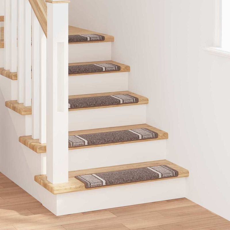 Afbeelding laden in galerijviewer, Vidaxl zelfklevende trapmatten 15 pcs bruin 65 x 21 x 4 cm
