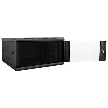 Vidaxl netwerk kabinet met opslag zwart 60 x 60 x 35 cm staal