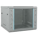 Vidaxl netwerk kabinet met opslag grijs 60 x 60 x 50 cm staal