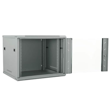Vidaxl netwerk kabinet met opslag grijs 60 x 60 x 50 cm staal