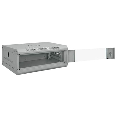 Vidaxl netwerk kabinet met opslag grijs 53 x 45 x 21 cm staal