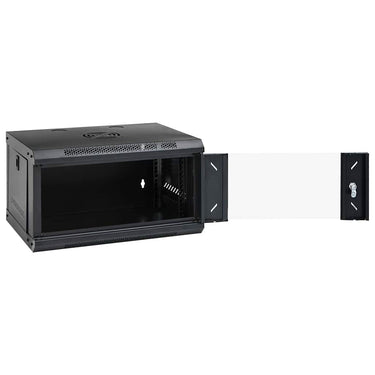 Vidaxl netwerk kabinet met opslag zwart 53 x 45 x 30 cm staal