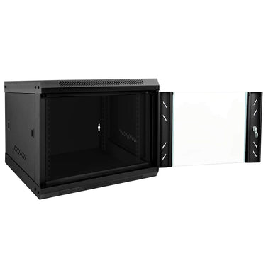 Vidaxl netwerk kabinet met opslag zwart 53 x 60 x 45 cm staal