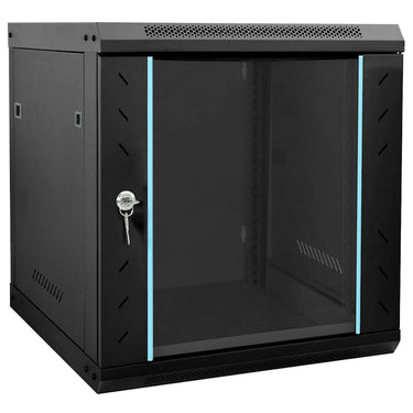 Vidaxl netwerk kabinet met opslag zwart 53 x 60 x 60 cm staal