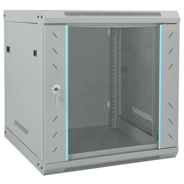 Vidaxl netwerk kabinet met opslag grijs 53 x 60 x 60 cm staal