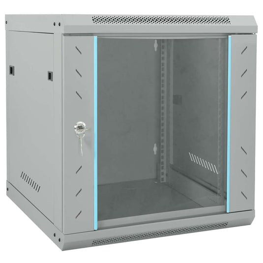 Vidaxl netwerk kabinet met opslag grijs 53 x 60 x 60 cm staal