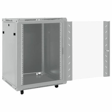 Vidaxl netwerk kabinet met opslag grijs 60 x 60 x 80 cm staal