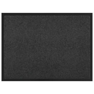Vidaxl deurmat antraciet 60 x 40 x 1.2 cm teddy stof