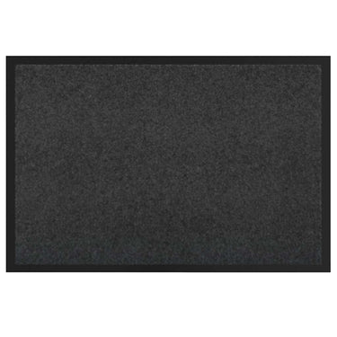 Vidaxl deurmat antraciet 60 x 40 x 1.2 cm teddy stof