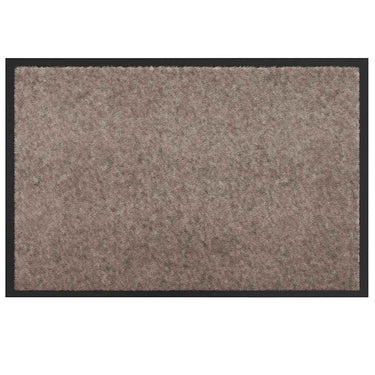 Vidaxl deurmat beige 60 x 40 x 1.2 cm teddy stof