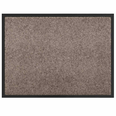 Vidaxl deurmat beige 60 x 40 x 1.2 cm teddy stof