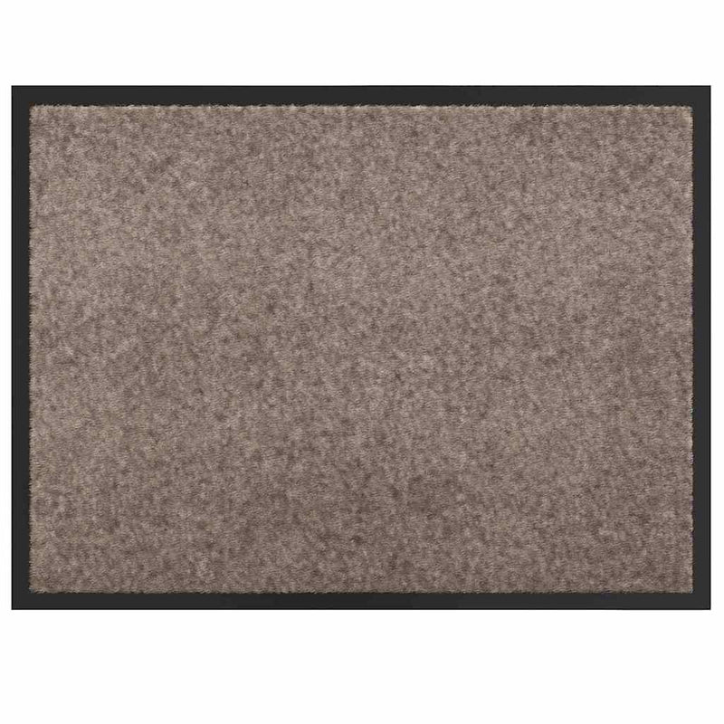 Afbeelding laden in galerijviewer, Vidaxl deurmat beige 60 x 40 x 1.2 cm teddy stof
