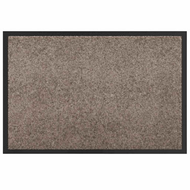 Vidaxl deurmat beige 60 x 40 x 1.2 cm teddy stof