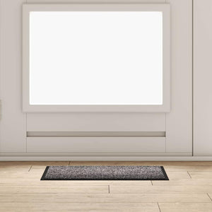 Vidaxl deurmat lichtgrijs 60 x 40 x 1.2 cm teddy stof