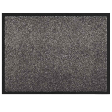 Vidaxl deurmat lichtgrijs 60 x 40 x 1.2 cm teddy stof