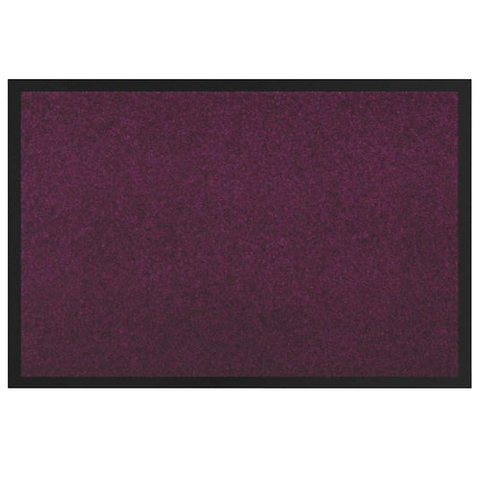 Vidaxl deurmat bordeauxrood 60 x 40 x 1.2 cm teddy stof