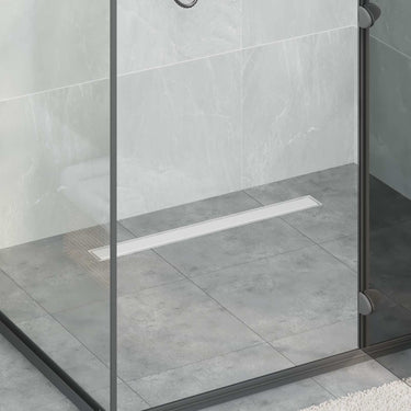 Vidaxl doucheafvoer 2-in-1 met 360° sifon zilver 70 cm